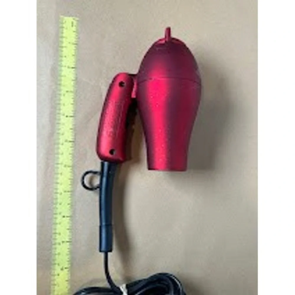 BaBylissPRO TT Tourmaline Titanium 1500 Red Folding Travel Hair Dryer BABTT053T